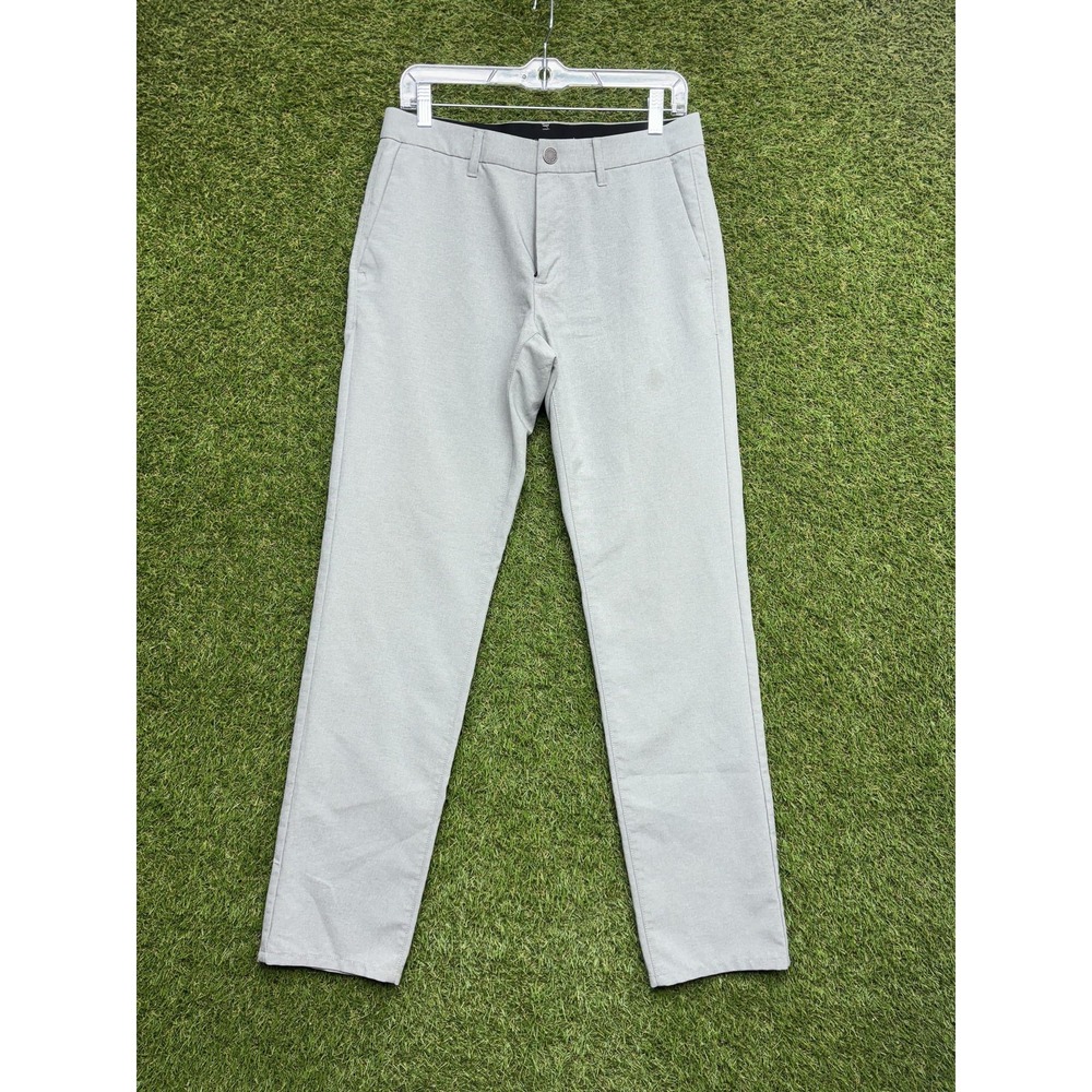 Bonobos Pants Mens 35x32 Gray Chino Slim Fit Tapered Dress Casual Office
